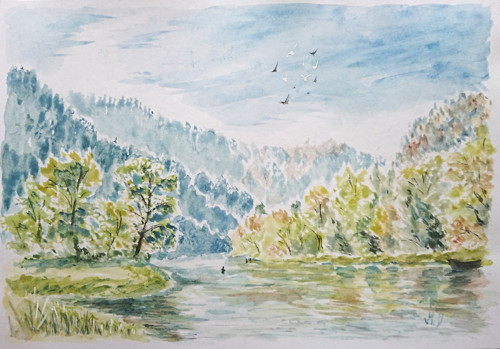 Ráno u řeky — foto 2