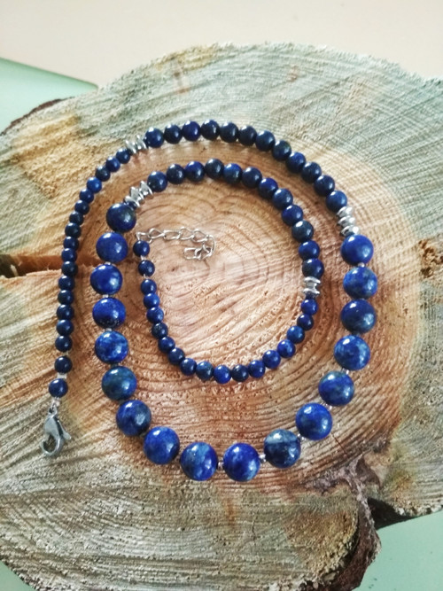 Náhrdelník z lapisu lazuli........... — foto 3