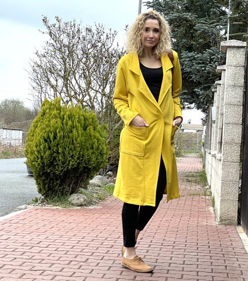 Žluté teplákové sako — foto 6