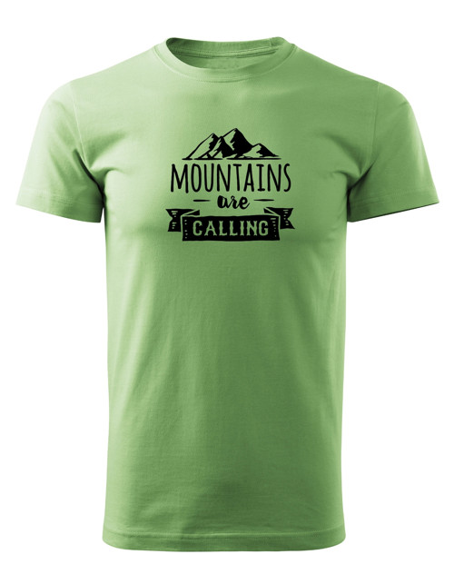 Pánské tričko "Mountains are calling" — foto 2
