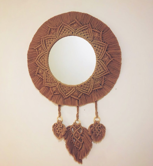Macramé zrcadlo - na zakázku — foto 4