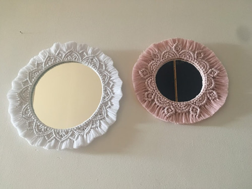 Macramé zrcadlo - na zakázku — foto 5