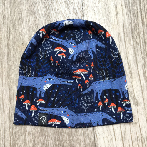 Rostoucí softshellky s čepkou - vlci 74/80 — foto 6