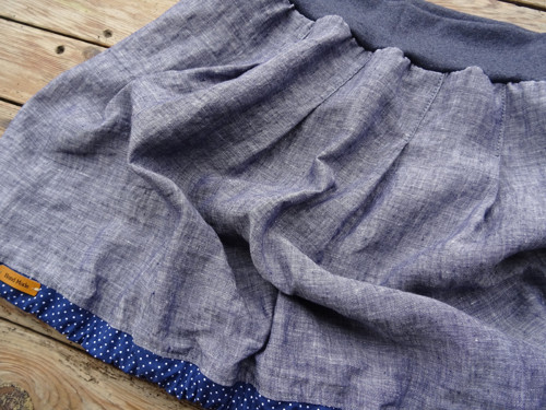 LINEN NATUR denim melanž — foto 2