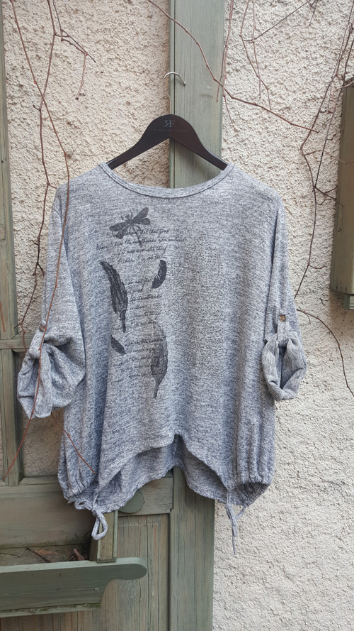 Tunika s peříčky, oversized XL/2XL — foto 4