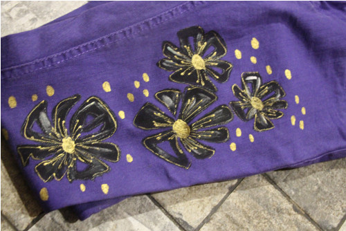 Malované jeans vel. 134/140 — foto 4