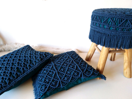 Macramé Stolička petrolejová — foto 2