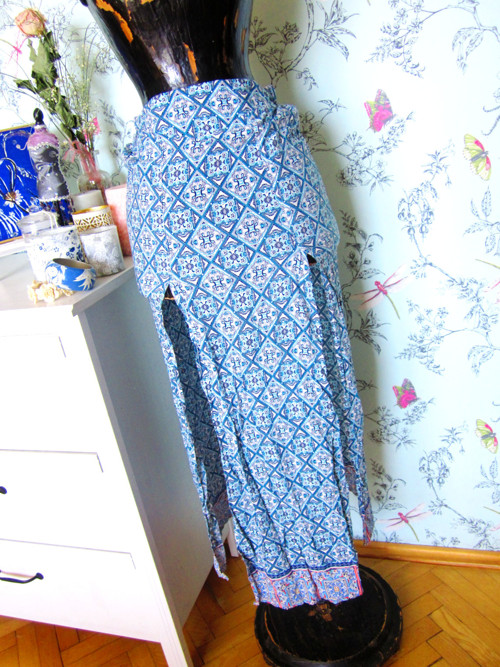 Sukně boho modrobílá — foto 2