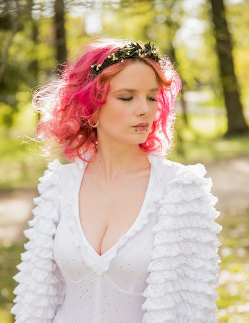 Greenery čelenka "když se probudíš" - bíla — foto 3