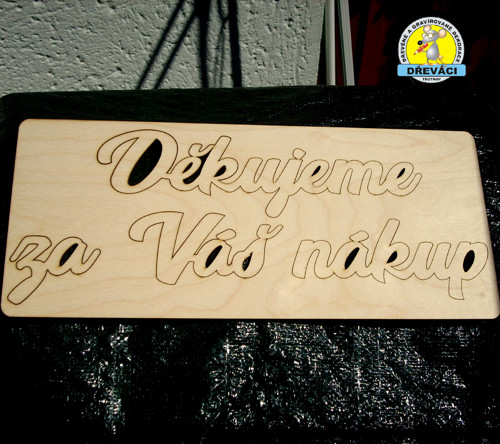 Nápis "Děkujeme za Váš nákup" — foto 2