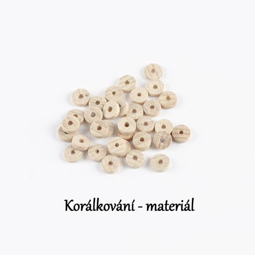 Korálky dřevěné 20ks — foto 3