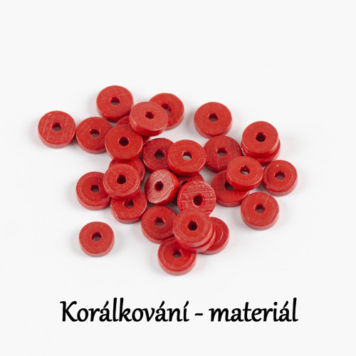 Korálky dřevěné 20ks — foto 6