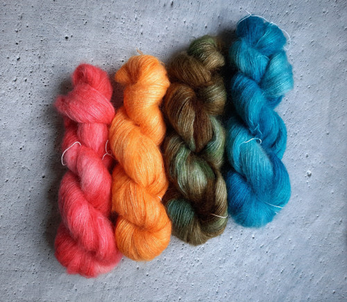 Strawberry pink - kid silk mohér — foto 3