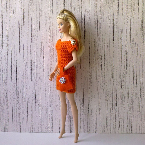Oblečky pro Barbie - šaty, kabelka — foto 3