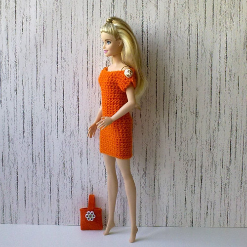Oblečky pro Barbie - šaty, kabelka — foto 4