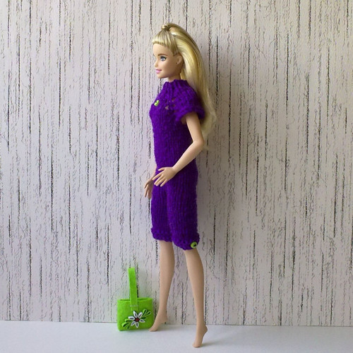 Oblečky pro Barbie - overal, kabelka — foto 4