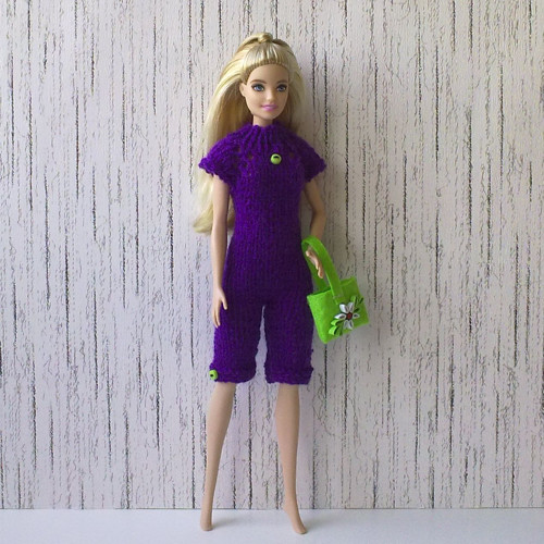 Oblečky pro Barbie - overal, kabelka — foto 3