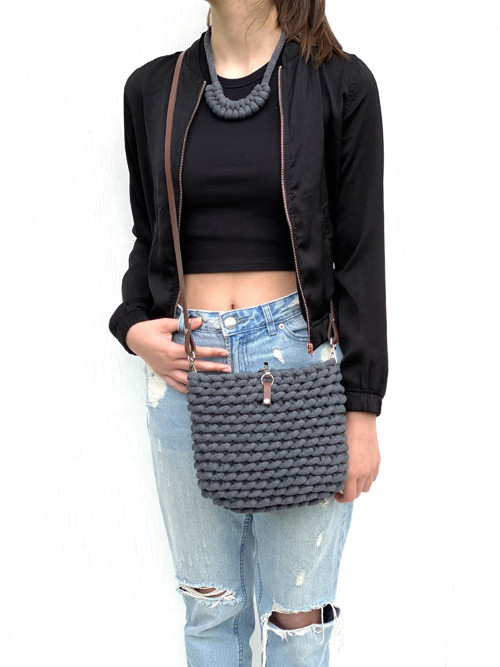 Šňůrový náhrdelník “Macrame” — foto 6