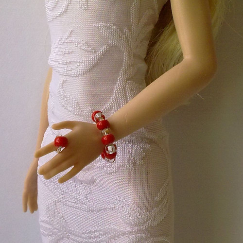 Šperky pro Barbie - náhrdelník, náramek, prstýnek — foto 4