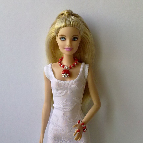 Šperky pro Barbie - náhrdelník, náramek, prstýnek — foto 2