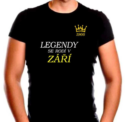Vyšívané tričko - Legendy se rodí ... — foto 4