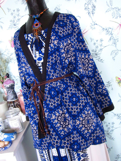 Etno boho kimono kardigan — foto 3