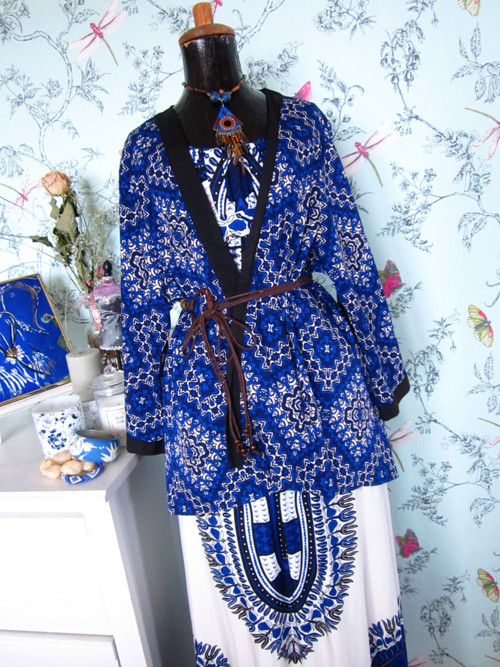 Etno boho kimono kardigan — foto 2