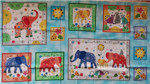 Panel Playful Elephants — foto 2