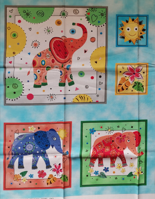 Panel Playful Elephants — foto 3