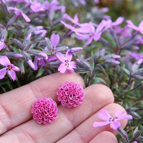 Náušnice pink — foto 2