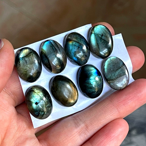 Labradorit kabošon ovál / 18x13mm (č.1) — foto 5