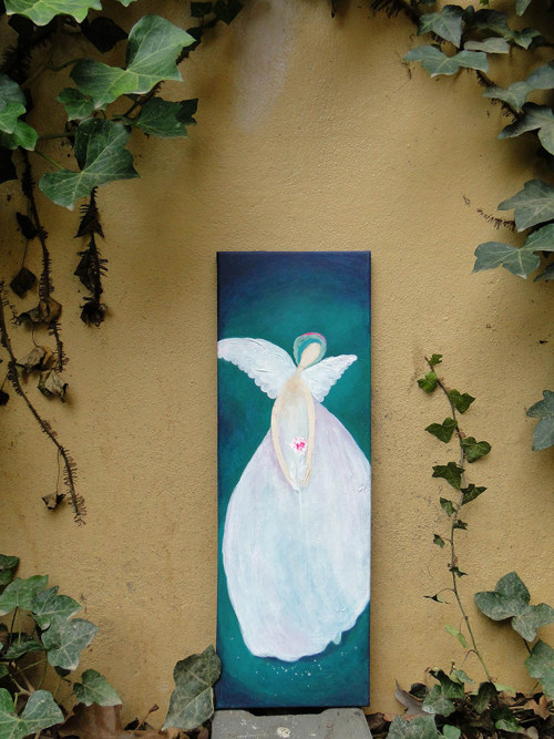 Obraz - S růží - plátno — foto 3