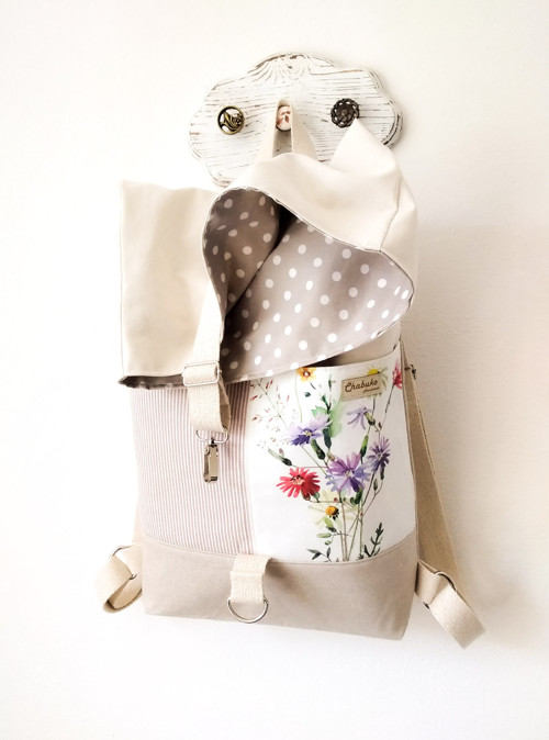 Rolltop batoh Lúčne kvety — foto 2