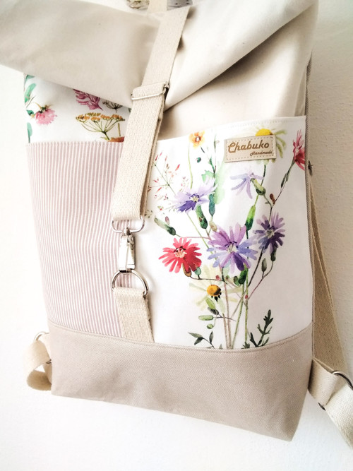 Rolltop batoh Lúčne kvety — foto 4