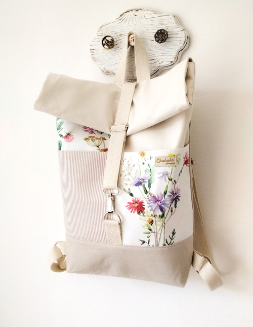 Rolltop batoh Lúčne kvety — foto 5