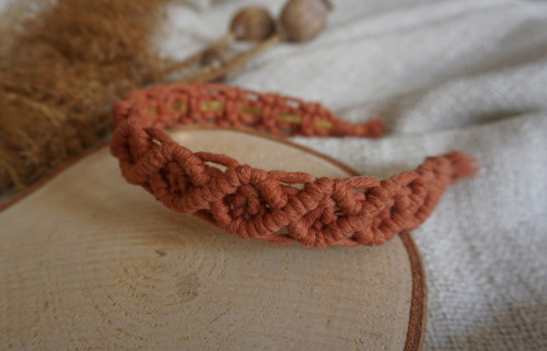 Macramé čelenka Terracotta — foto 2