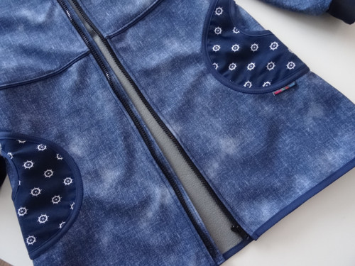 Softshellový kabátek námořnický - vzhled jeans — foto 4