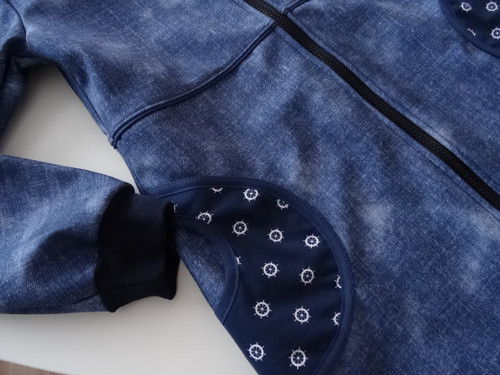 Softshellový kabátek námořnický - vzhled jeans — foto 3