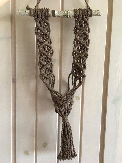 Macramé závěs na květinu — foto 5