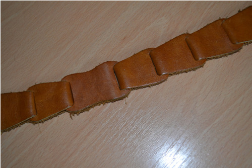 Dámský kožený pásek - 80cm — foto 6