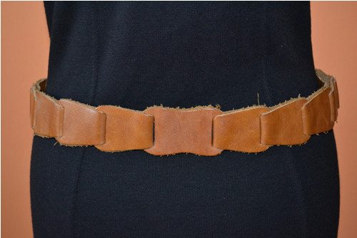 Dámský kožený pásek - 80cm — foto 2