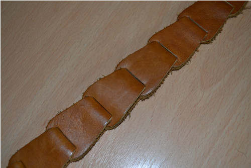 Dámský kožený pásek - 80cm — foto 5