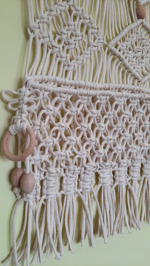 Závěsný macramé kapsář 3 — foto 4