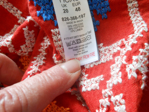 Vyšívaná boho halena, tunika, vel.48 — foto 6