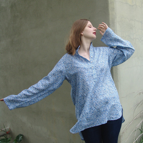 Lněná košile OVERSIZE VZLÉTNOUT? — foto 4