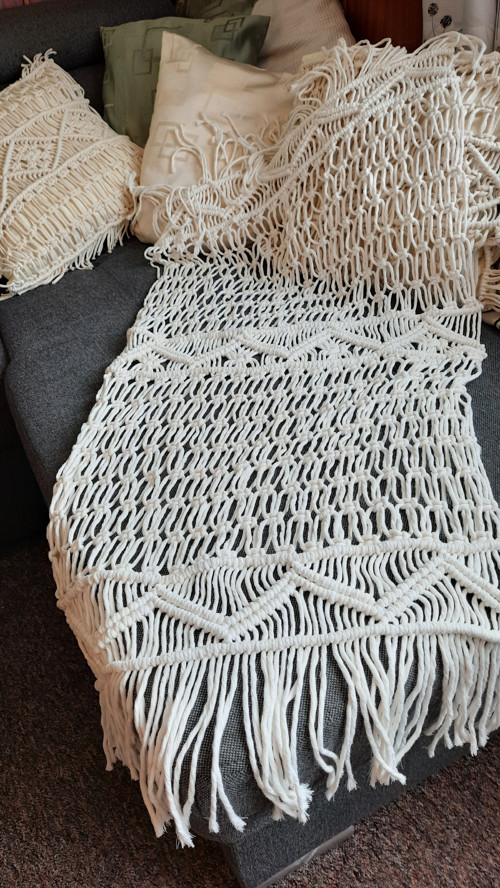 Macramé přehoz — foto 2