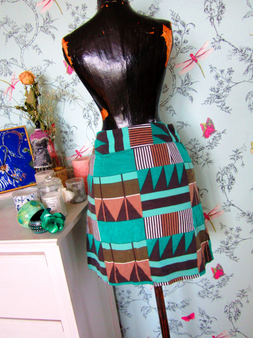 Sukně retro vzory geometrické — foto 4