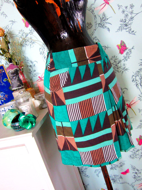Sukně retro vzory geometrické — foto 3