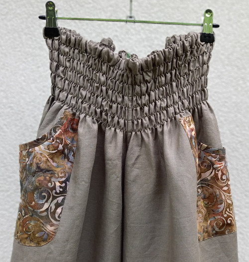 Turecké kalhoty Khaki-lněné — foto 3