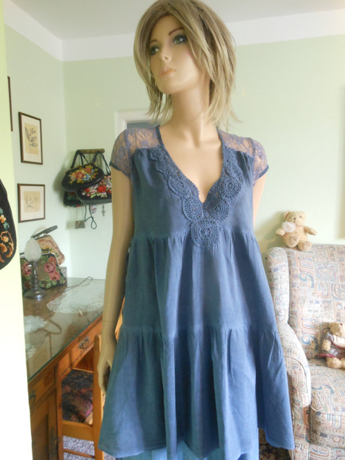Šaty, tunika s krajkou, 38 — foto 2